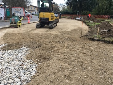 Terrassement pour la création d'un parking (94)